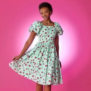 NWT Disney Pixar Lotso Strawberries Dress for Women Toy Story 3 Size Large